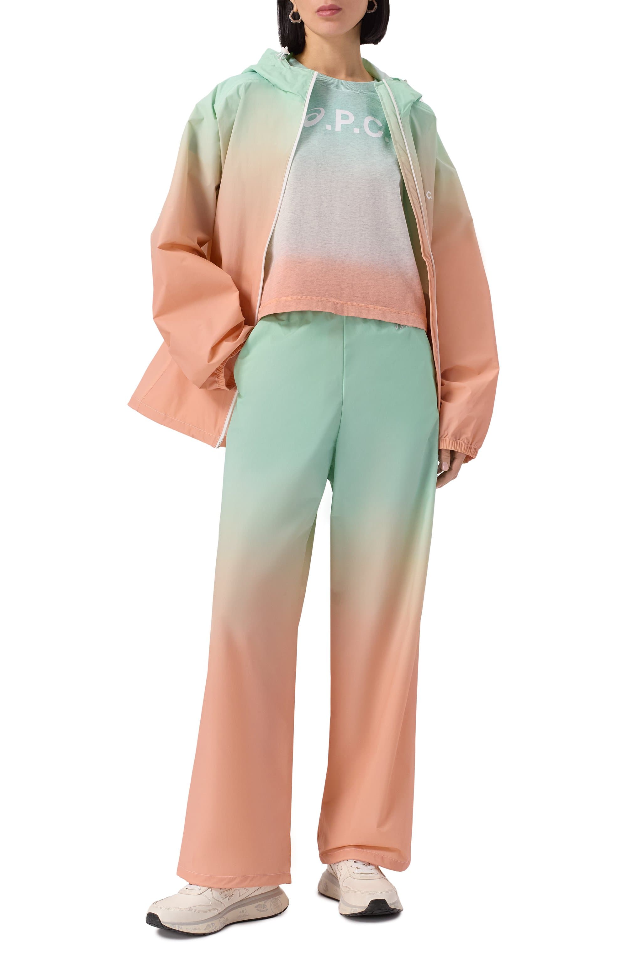 Хлопковая футболка A.P.C. x ASICS