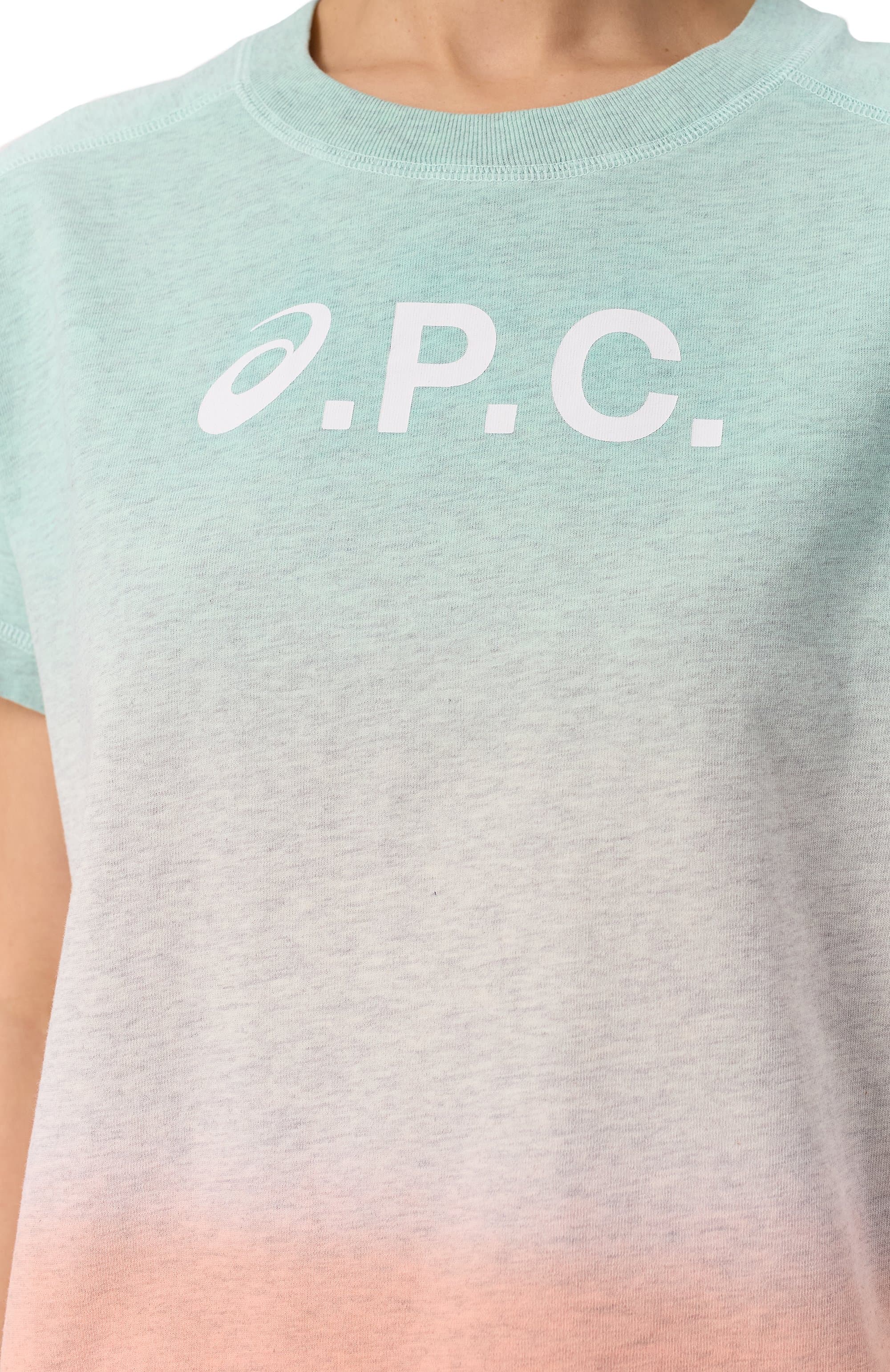 Хлопковая футболка A.P.C. x ASICS