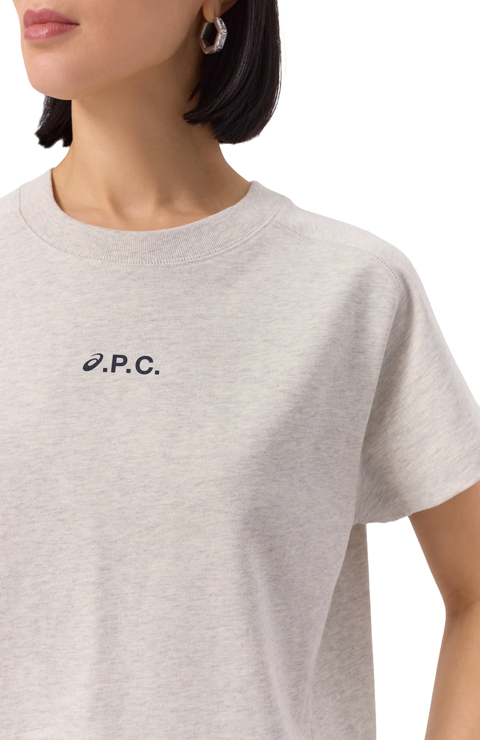 Хлопковая футболка A.P.C. x ASICS