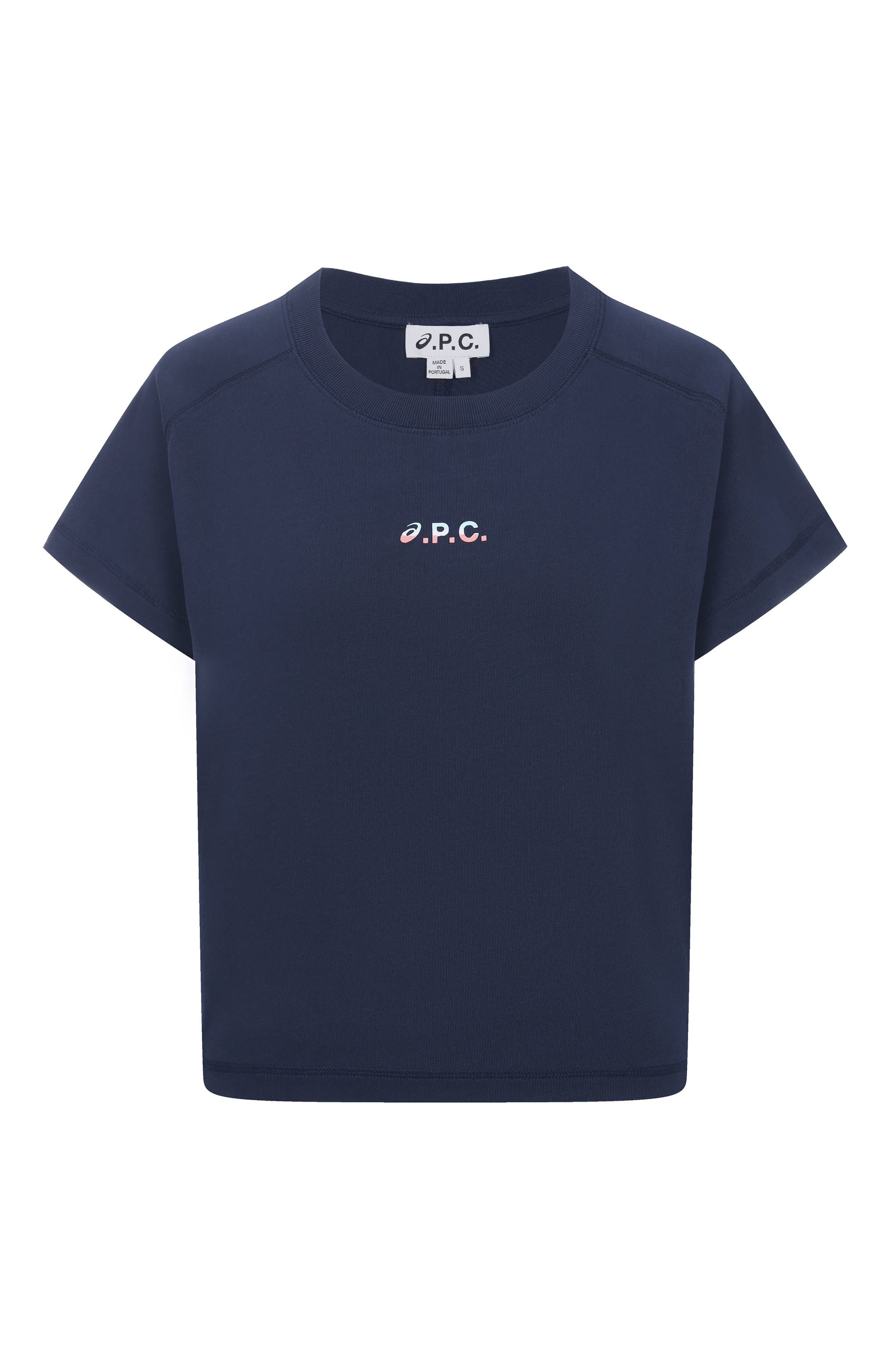 Хлопковая футболка A.P.C. x ASICS