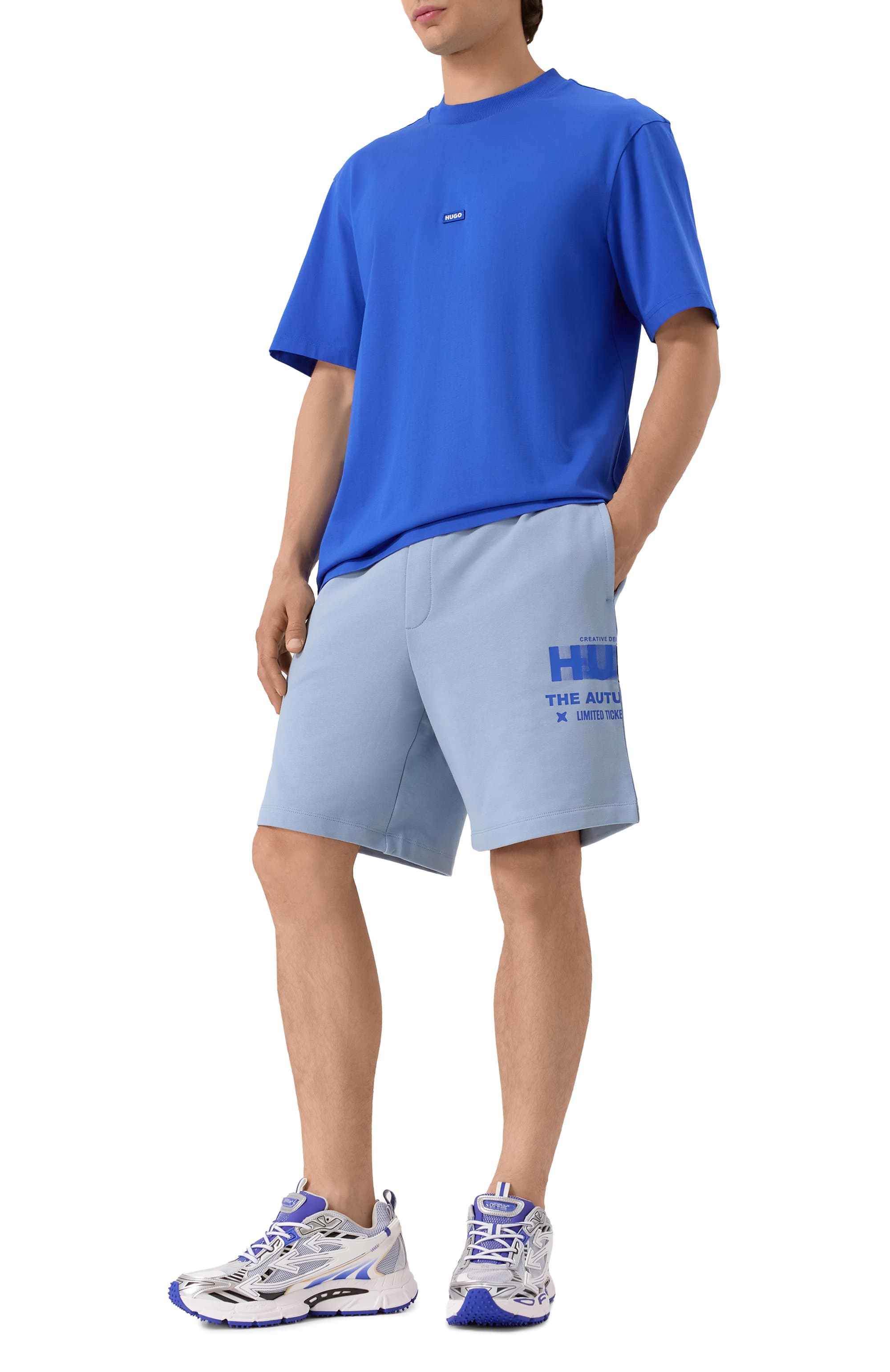 HUGO Blue Хлопковые шорты